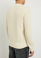 Polo Ralph Lauren Waffle-knit Wool-blend Jumper Cream
