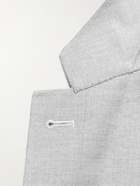 CANALI - Kei Slim-Fit Unstructured Super 130s Hopsack Wool Blazer - Gray