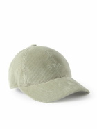 A.P.C. - Charlie Logo-Embroidered Wool-Blend Corduroy Baseball Cap - Neutrals