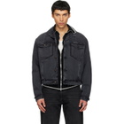 Maison Margiela Black Caban Denim Jacket
