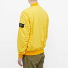 Stone Island Men's Nylon-Tc Bomber Jacket in Yellow