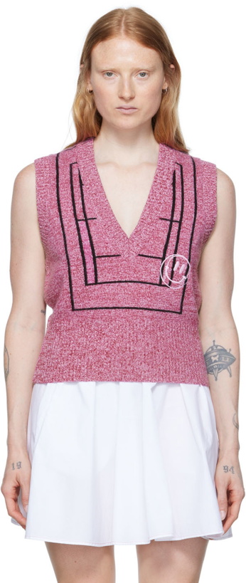 Photo: GANNI SSENSE Exclusive Pink Wool Vest