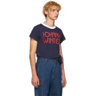 Acne Studios Bla Konst Navy Bla Konst Johnny Winter T-Shirt