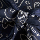 Drake's Men's Classic Paisley Bandana in Navy 