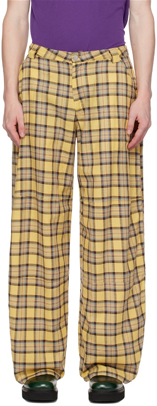 Photo: Collina Strada Yellow Lawn Trousers