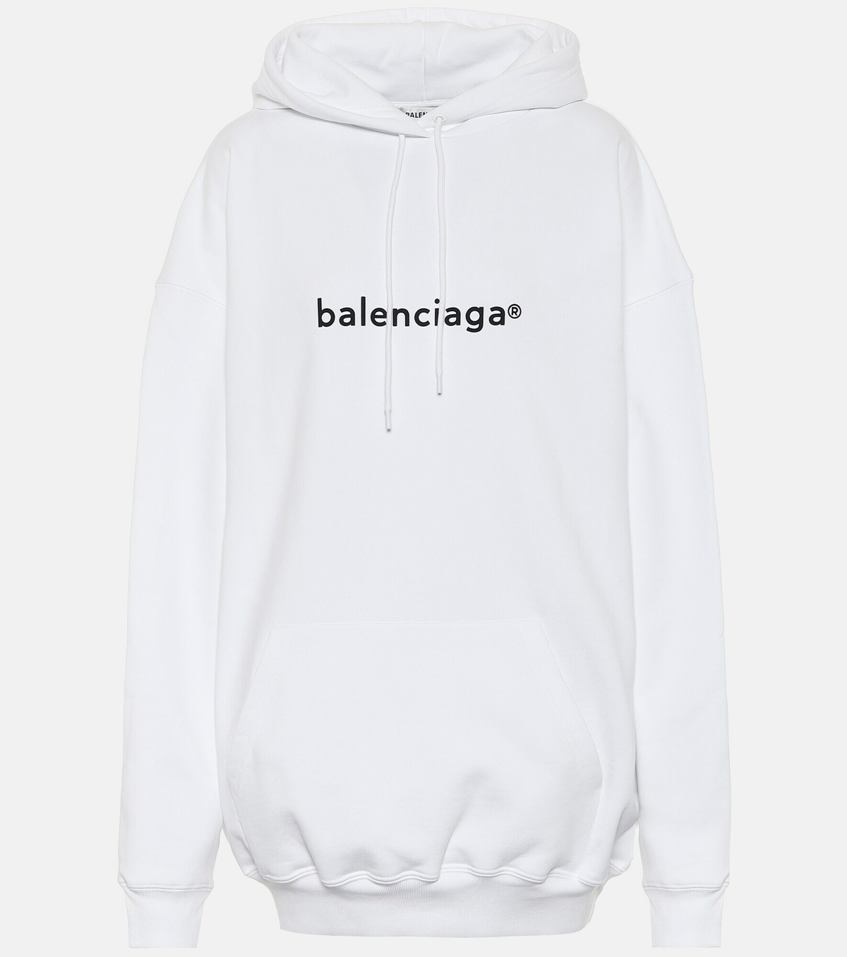 Balenciaga - Logo oversized cotton hoodie Balenciaga