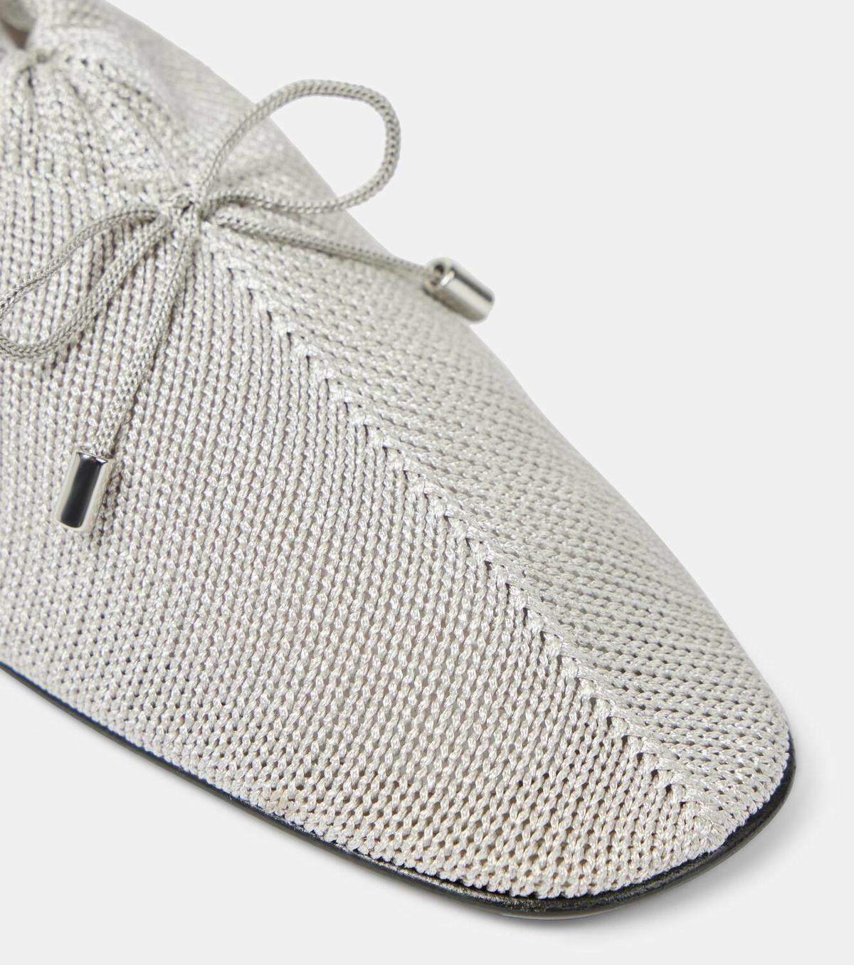 Toteme Bow-detail crochet flats