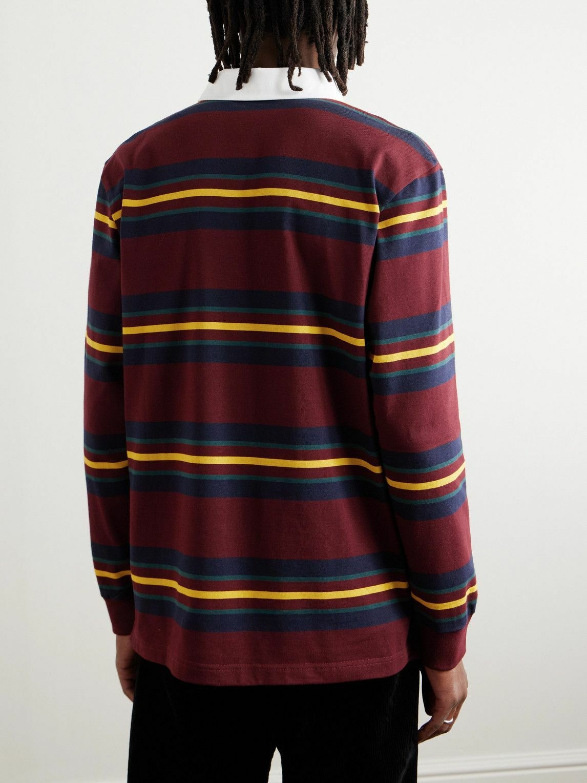 Carhartt WIP - Oregon Striped Cotton-Jersey Polo Shirt - Red Carhartt WIP