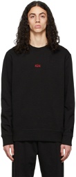 424 Black Logo Sweatshirt