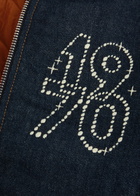 Kenzo Constellation Reversible Denim Bomber Jacket Navy