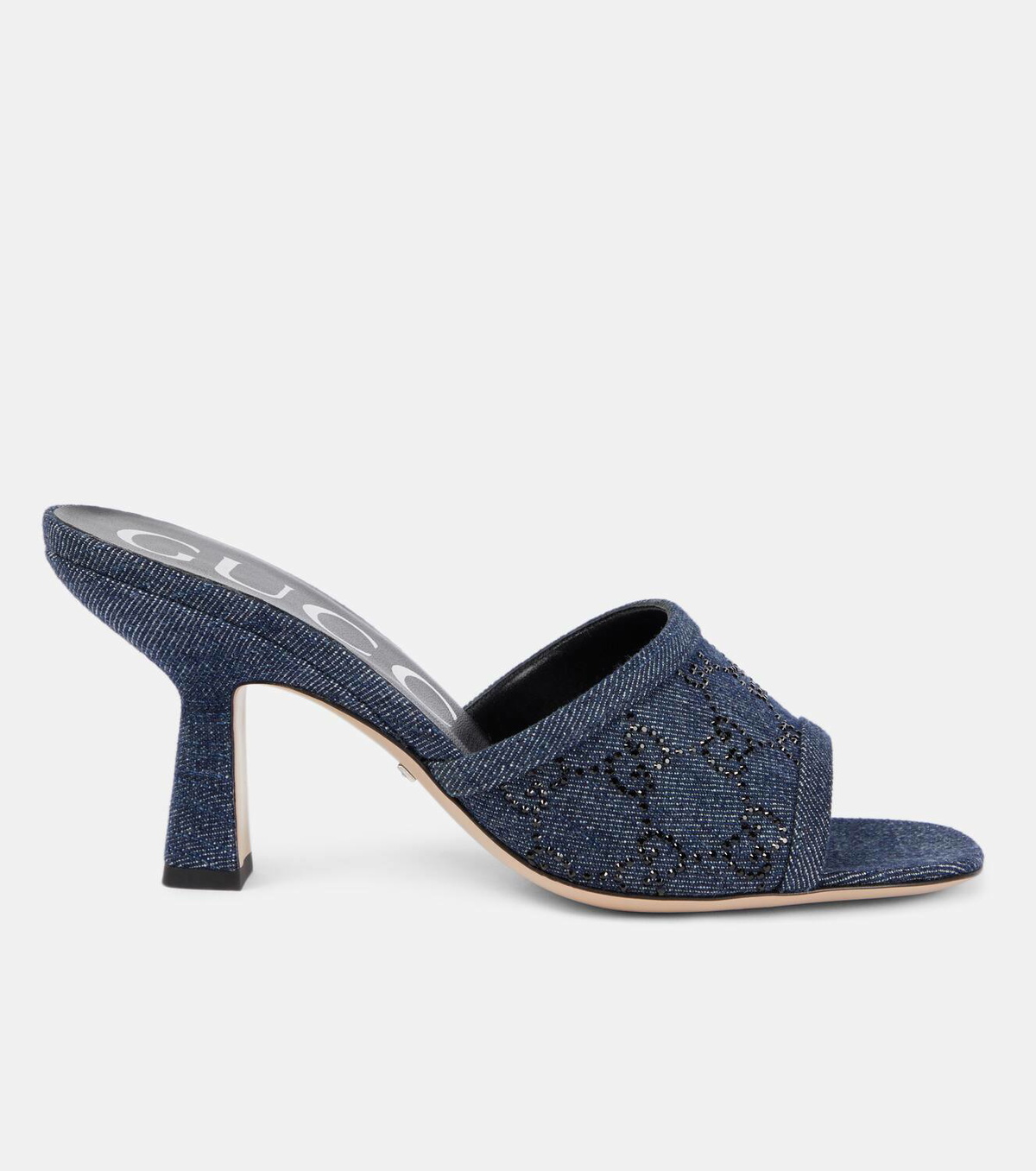 Gucci GG Crystal denim mules Gucci