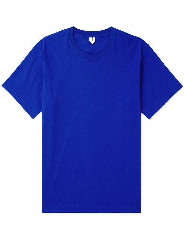 Photo: ARKET - Niko Organic Cotton-Jersey T-Shirt - Blue