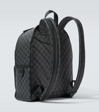 Gucci GG Canvas leather-trimmed backpack
