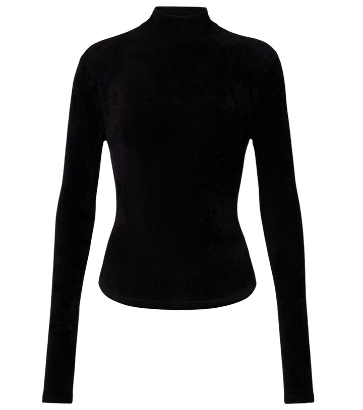 Photo: Versace Chenille turtleneck bodysuit