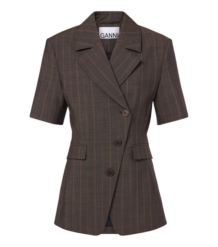 Photo: Ganni Striped wool blazer