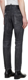 Dsquared2 Black Distressed Stretch Jeans