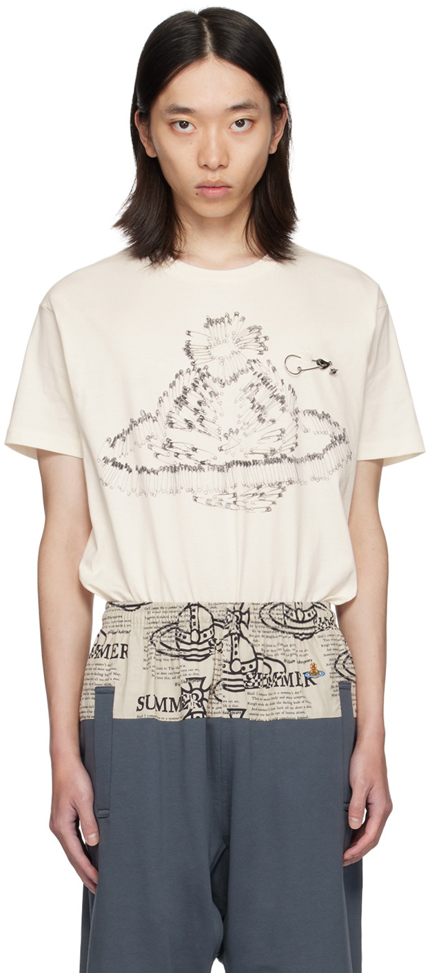 Vivienne Westwood カラフルグラフィック ホワイトTシャツ Vivienne Westwood カラフルグラフィック ホワイトTシャツ