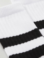 Norse Projects - Bjarki Striped Two-Tone Cotton-Blend Socks