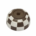 Mellow Ceramics Incense Bowl - Small in D.Brown Painted Check