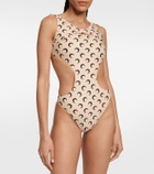 Marine Serre Crescent moon swimsuit