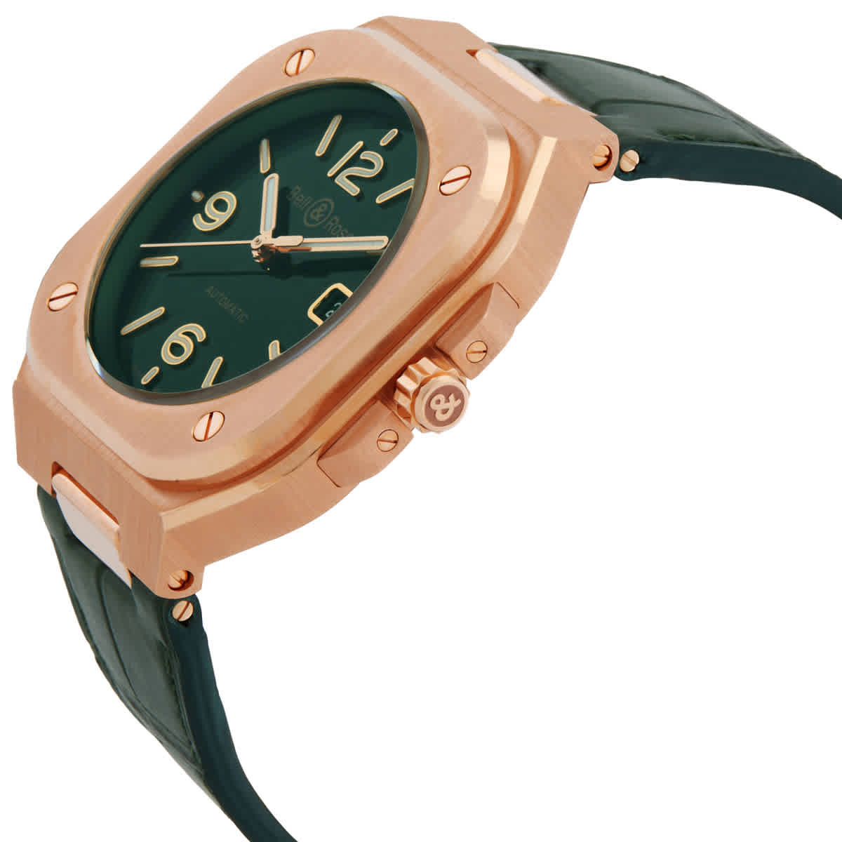 Bell and Ross Automatic Green Dial Watch BR05A-GN-PG/SCR