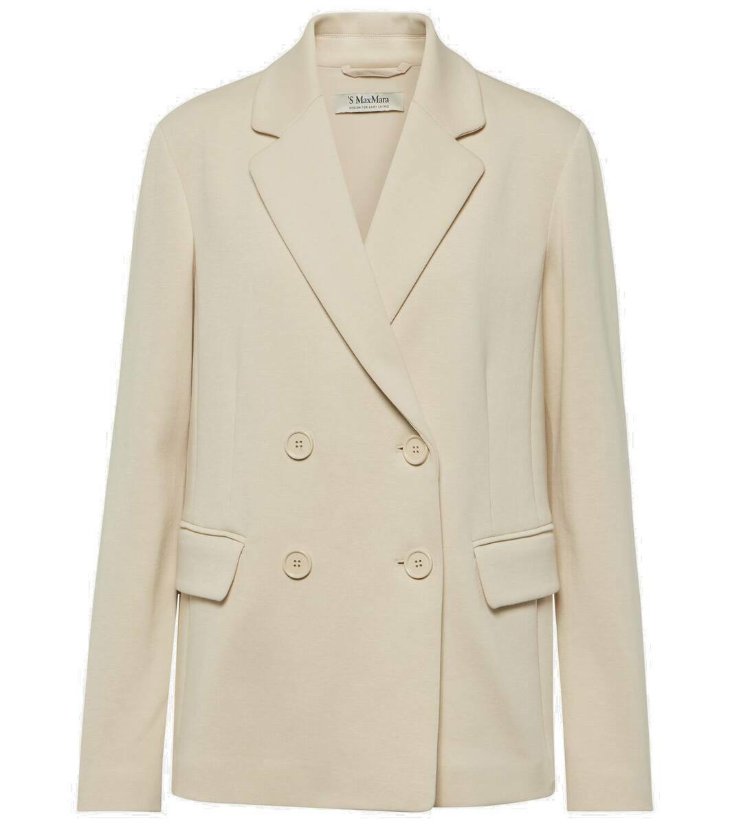 【S MAX MARA】THREE-BUTTON COTTON BLAZER FOR MEN(関税込み） S Max Mara Scrigno cotton-blend jersey blazer S Max Mara