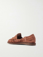 Yuketen - Alejandro Woven Suede Huarache Sandals - Brown