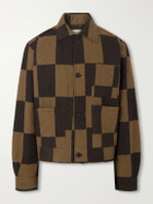 Kardo - Bodhi Embroidered Checked Cotton Blouson Jacket - Brown