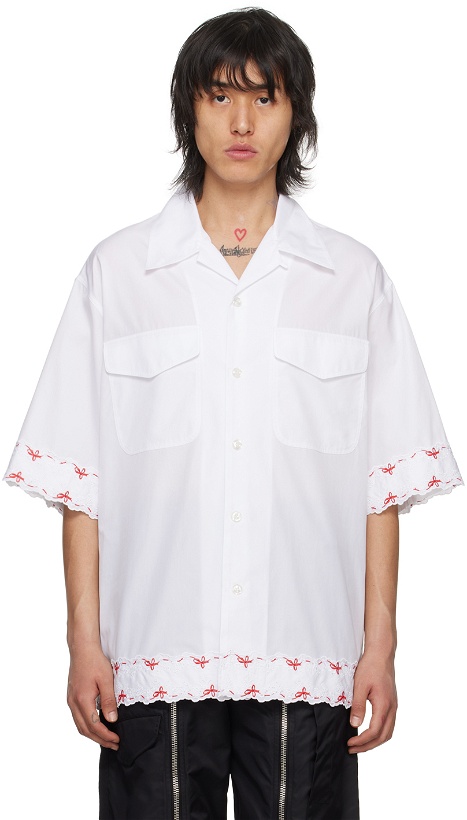 Photo: Simone Rocha White Embroidered Shirt