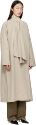 LE17SEPTEMBRE Beige Scarf Trench Coat