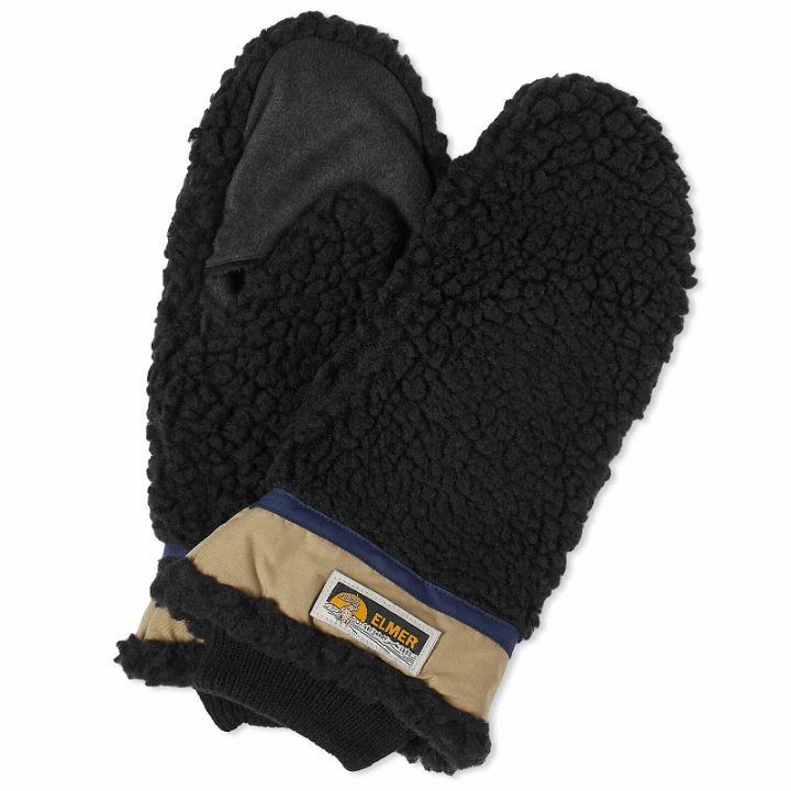 Photo: Elmer Gloves Wool Pile Flip Mitten in Black