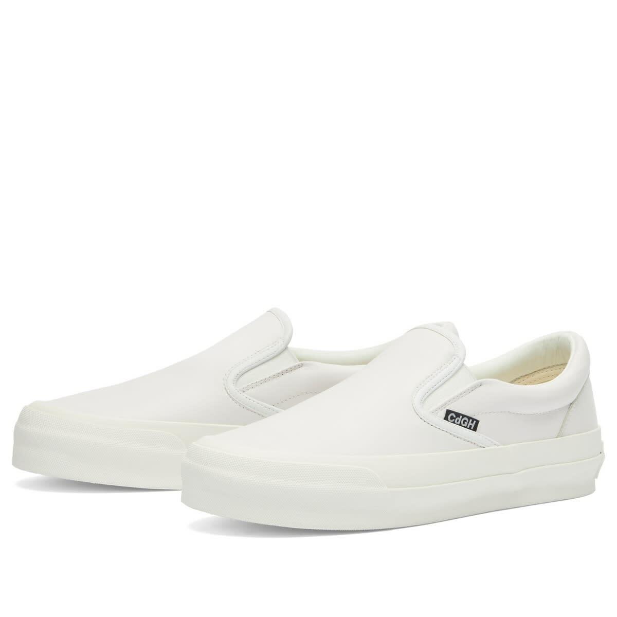 Comme des Garçons Homme Men's Steer Slip OnSneakers in White