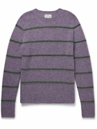 J.Crew - Shetland Marvin Striped Wool Sweater - Purple