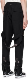 mastermind WORLD Black Bondage Trousers