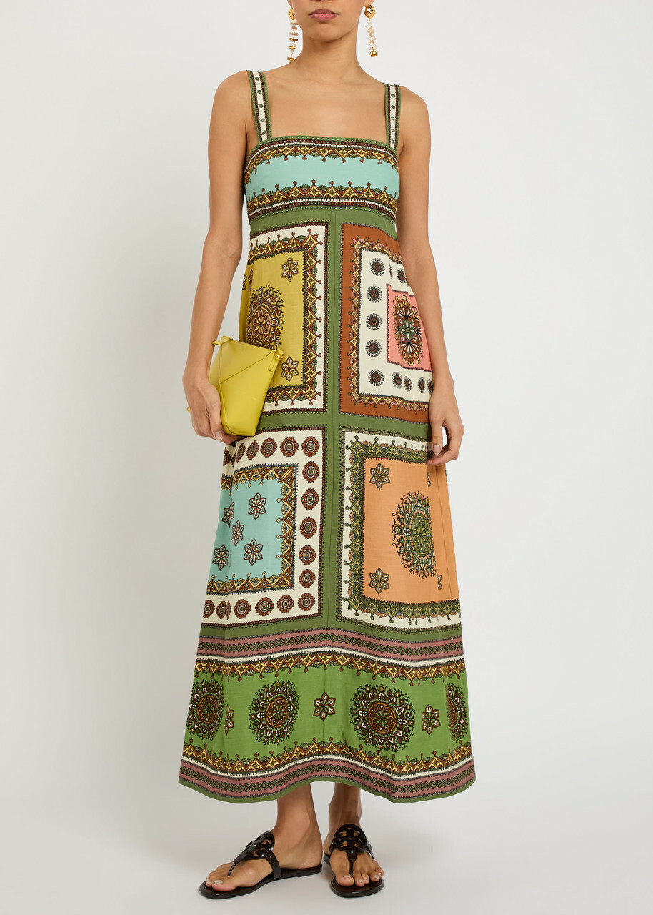 Alemais Contina Printed Woven Maxi Dress Multicoloured