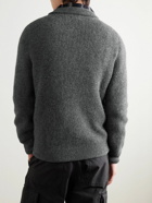 Norse Projects - Arild Ribbed Alpaca Half-Zip Sweater - Gray