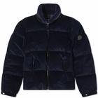 Moncler Men's Corduroy Padded Jacket in Navy