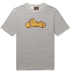 Loewe - Paula's Ibiza Logo-Appliquéd Striped Cotton T-Shirt - White