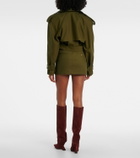 Wardrobe.NYC High-rise cotton miniskirt