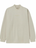FEAR OF GOD ESSENTIALS - Logo-Appliquéd Cotton-Blend Jersey Sweatshirt - Gray