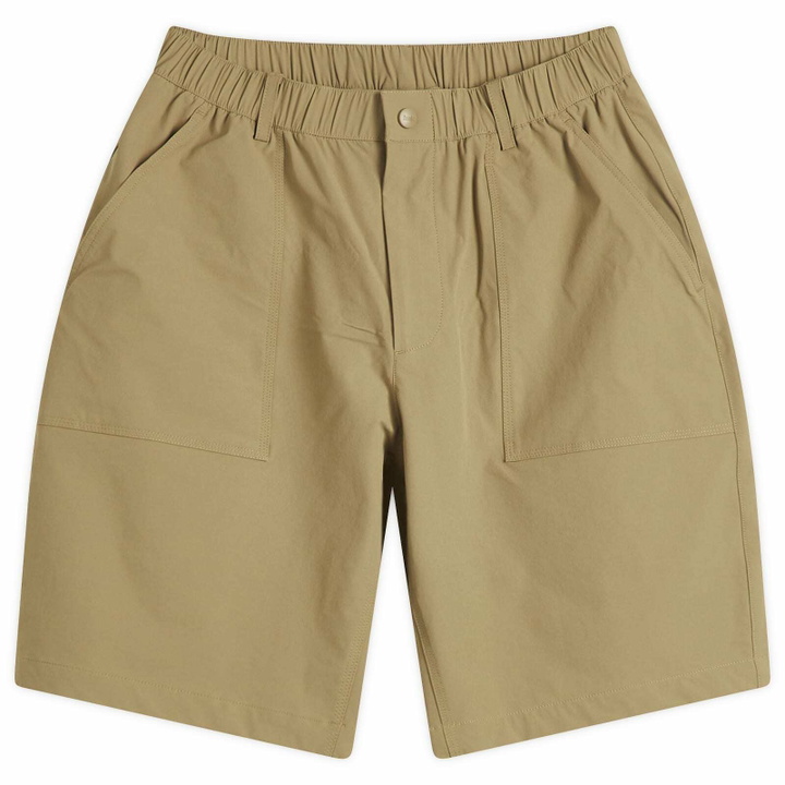 Photo: Foret Men's Sienna Tech Shorts in Dusty Olive