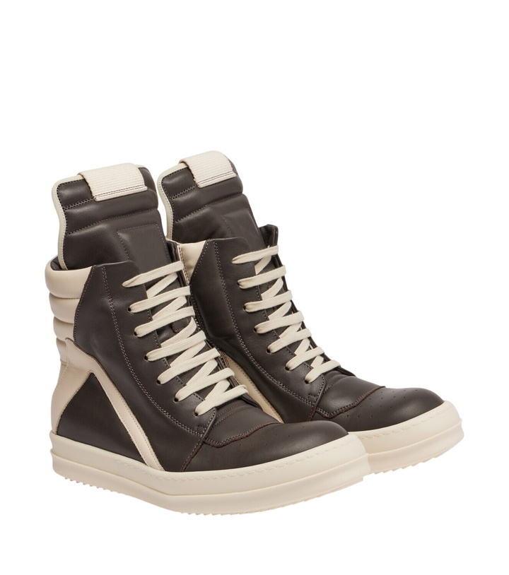 Photo: Rick Owens Geobasket leather sneakers