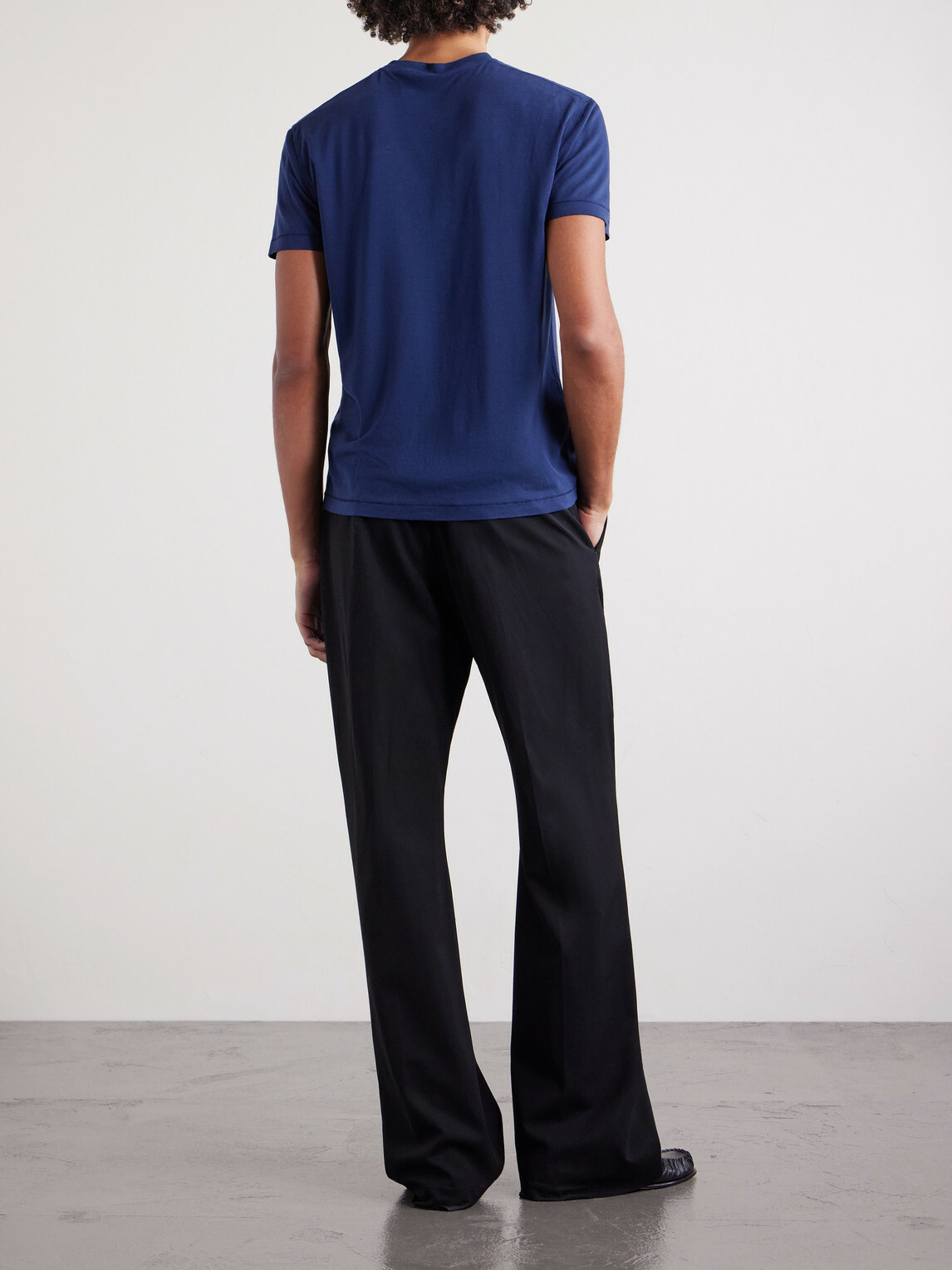 TOM FORD - Lyocell and Cotton-Blend T-Shirt - Blue