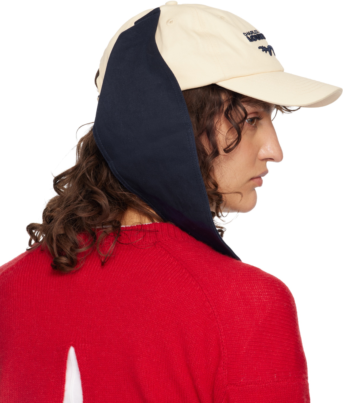 Charles Jeffrey LOVERBOY Off-White Colour Block Bunny Cap