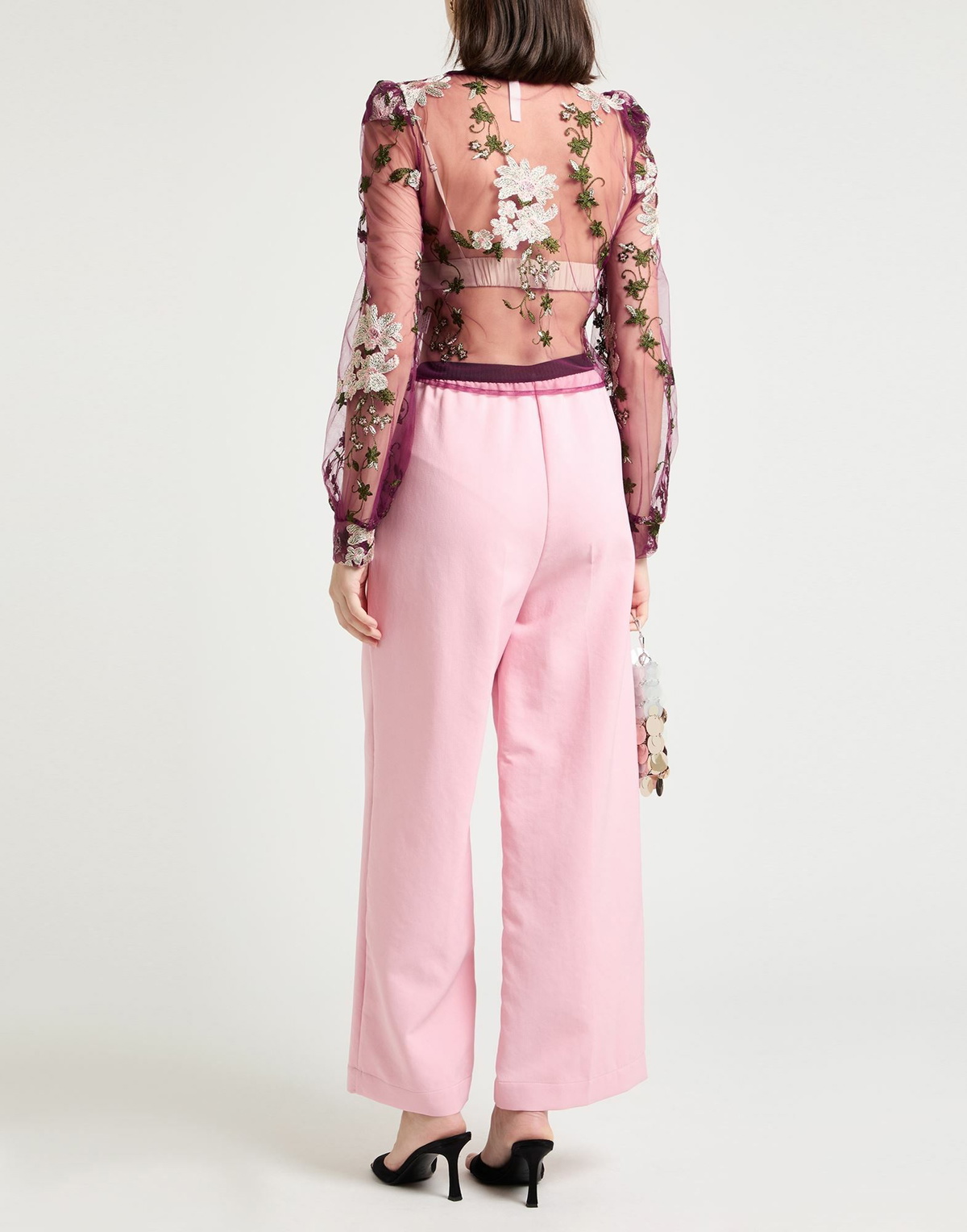 Plan C Womens Pants in Pink