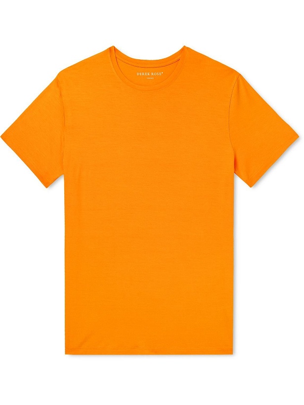 Photo: Derek Rose - Stretch Micro Modal Jersey T-Shirt - Orange
