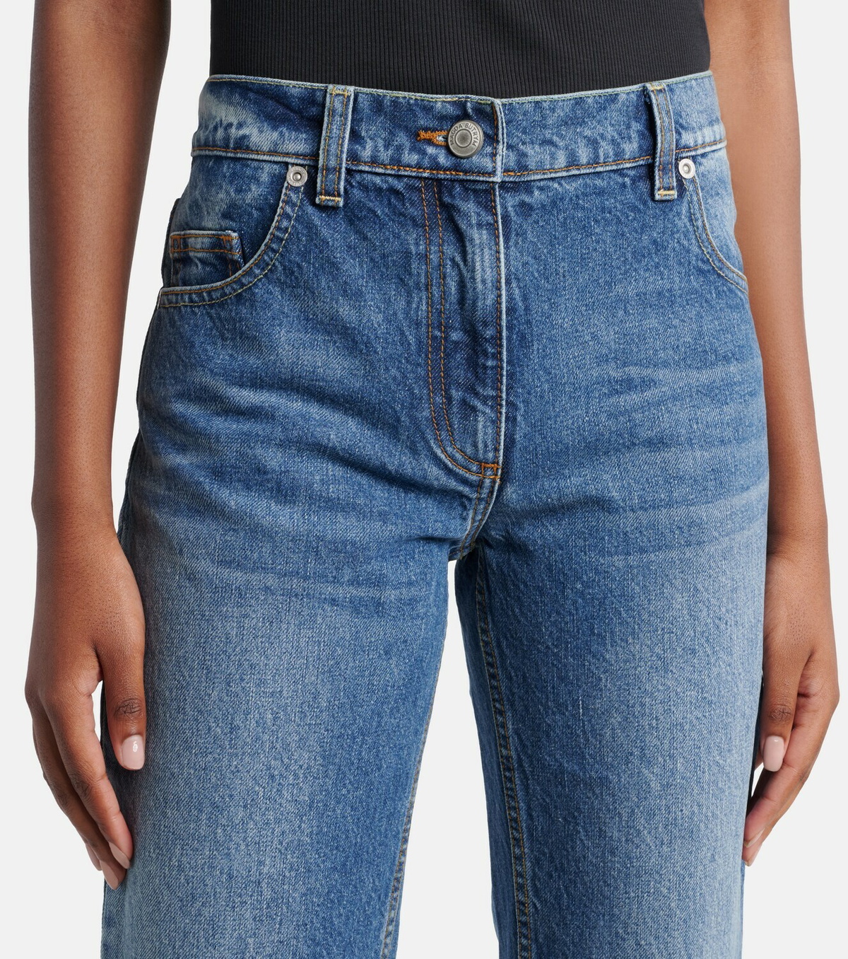 Magda Butrym Faded capri jeans