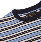 Beams Plus - Striped Cotton-Jersey T-Shirt - Blue