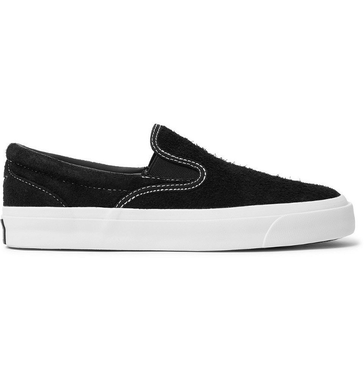 Photo: Converse - One Star CC Suede Slip-On Sneakers - Black