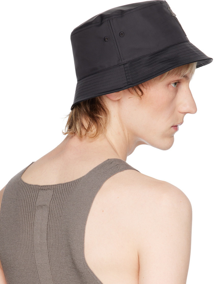 Rick Owens Black Champion Edition Gilligan Bucket Hat